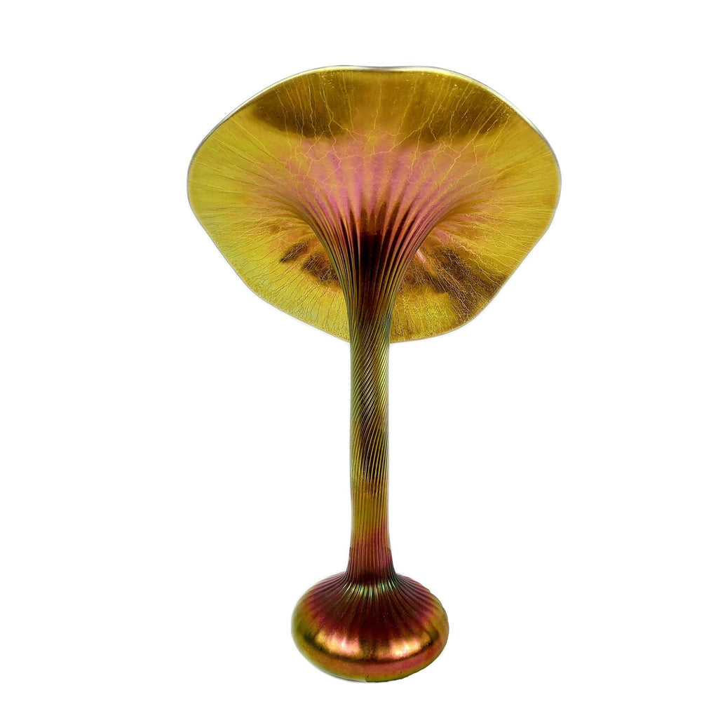 Lundberg Studios Art Glass Jack In The Pulpit Vase