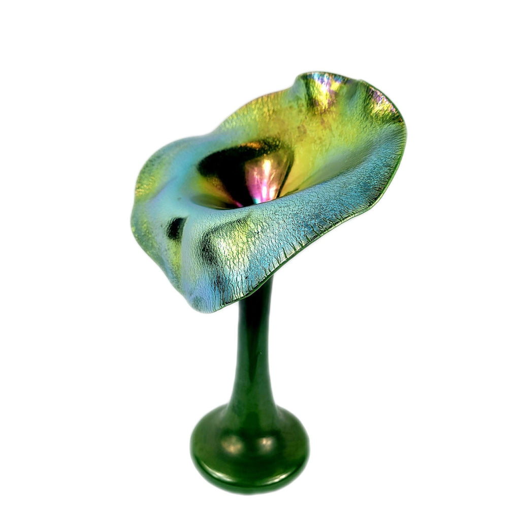 Lundberg Studios Art Glass Jack In The Pulpit Vase