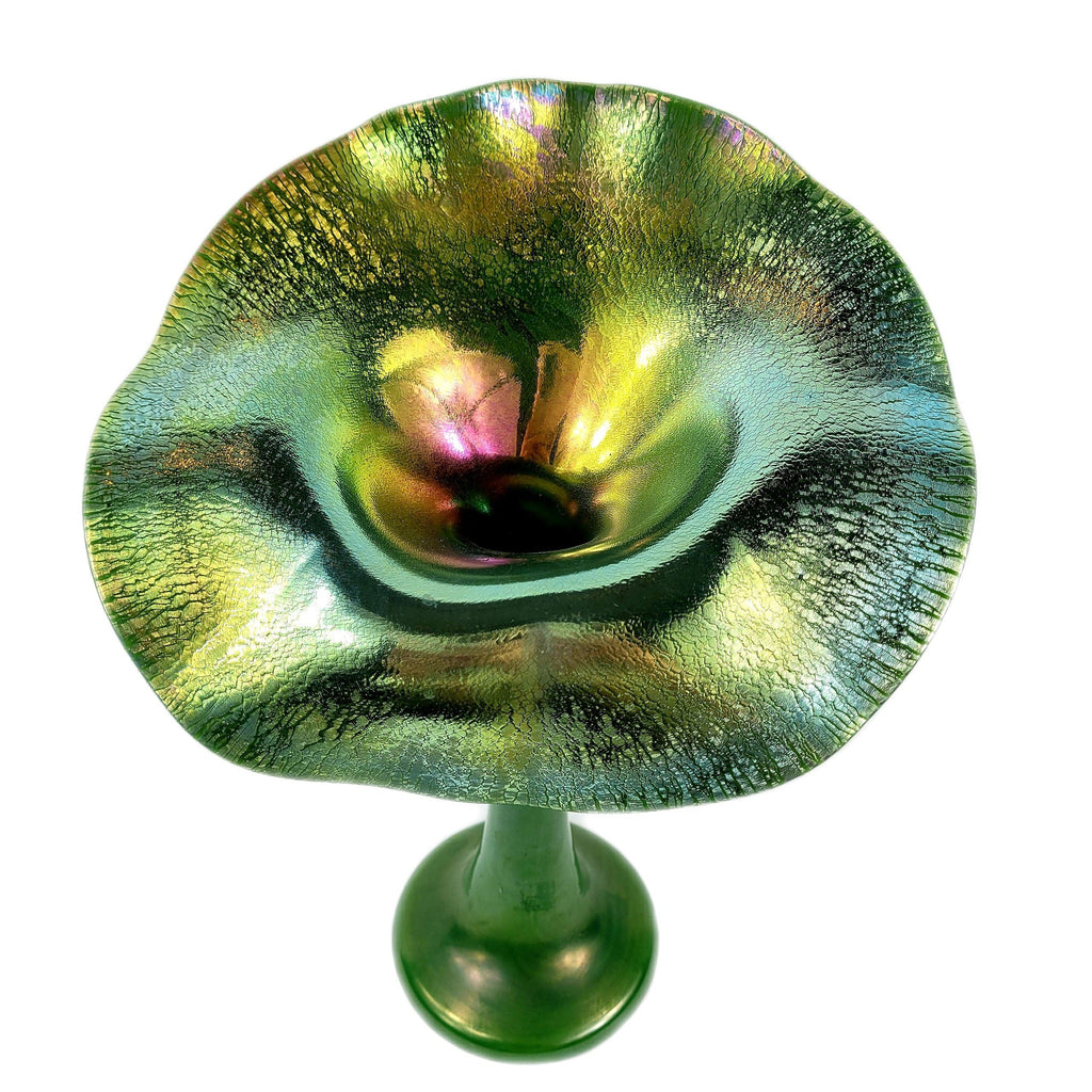 Lundberg Studios Art Glass Jack In The Pulpit Vase