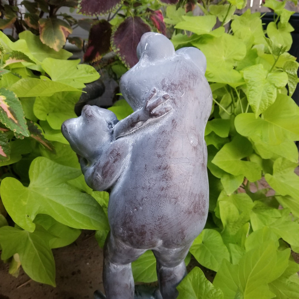 Magnesium Garden Decor Frog Mother With Baby Figurine Statue