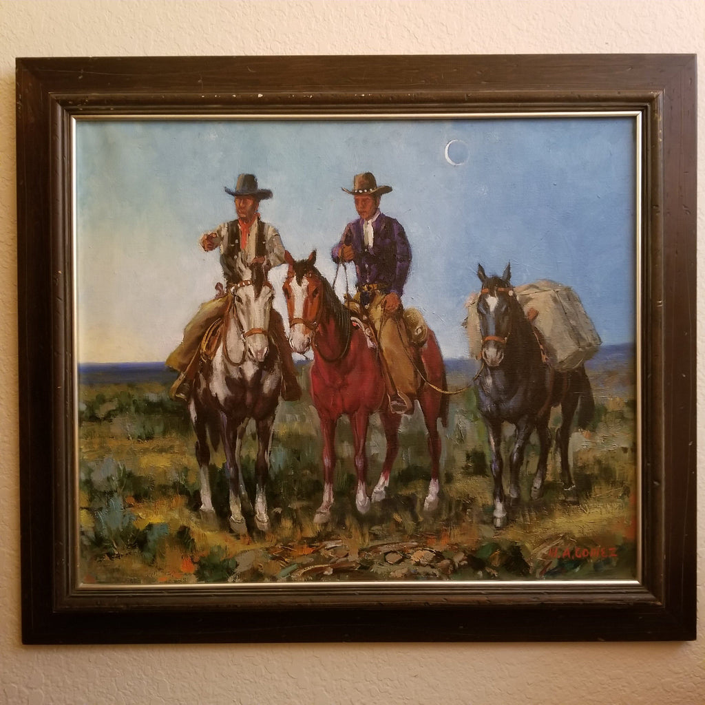 Marco Antonio Gomez Oil On Canvas Painting "Twilight"