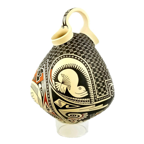 Oscar Rodriguez Guillen Mata Ortiz Pottery Wedding Vase