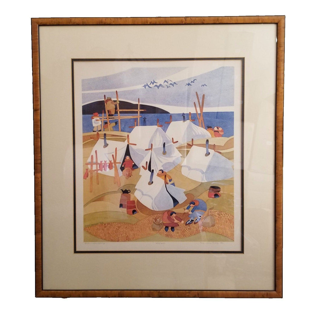 Rie Munoz Limited Edition Lithograph Titled Summer Camp