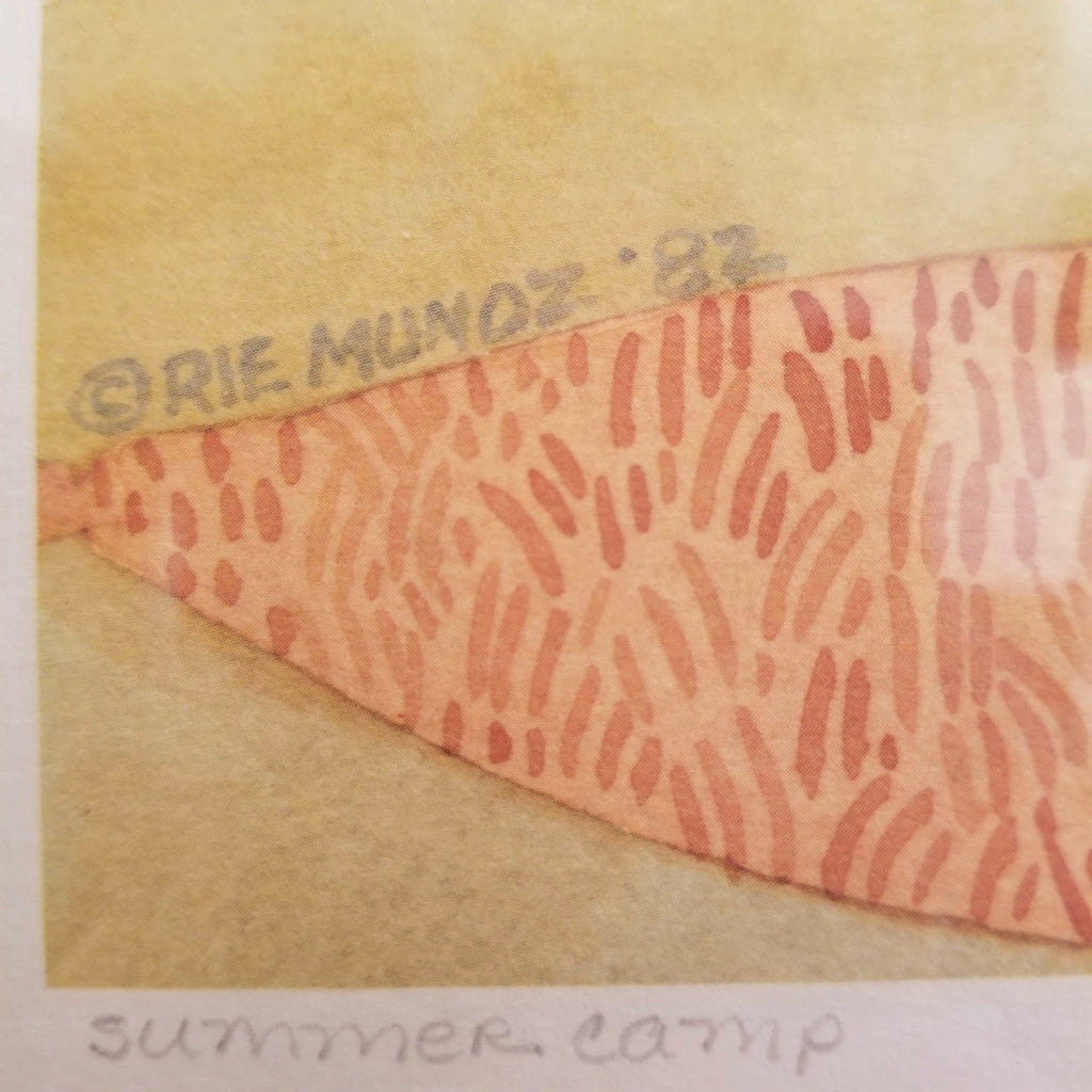 Rie Munoz Limited Edition Lithograph Titled Summer Camp