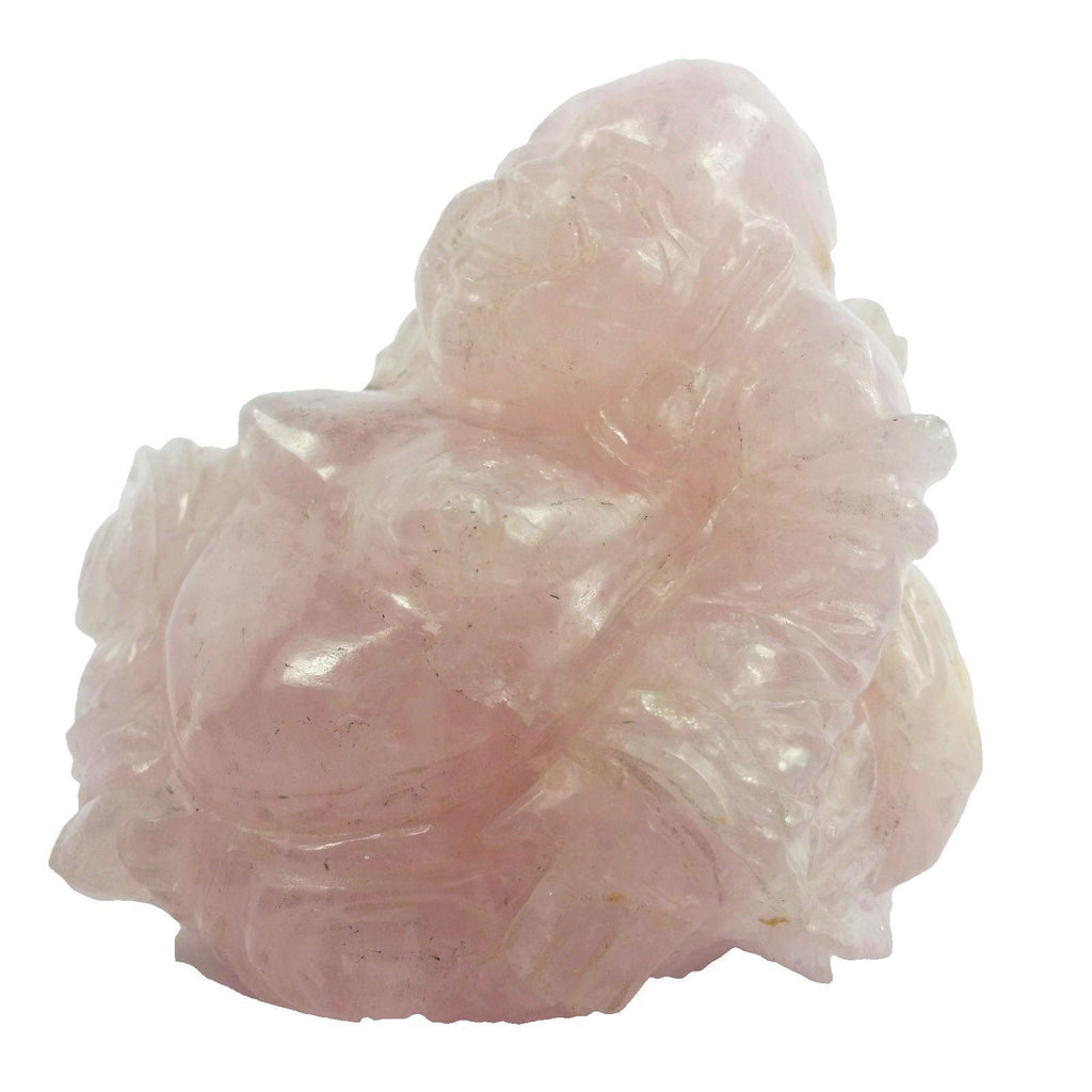 Rose Quartz Buddha Sculpture