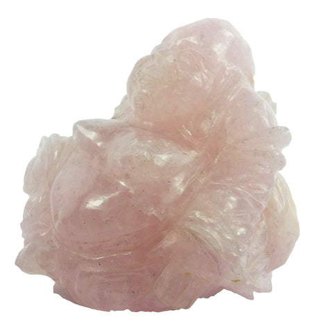 Rose Quartz Buddha Sculpture