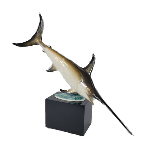 Royal Worcester Swordfish Sporting Fish Figurine R.Van Ruyckevelt