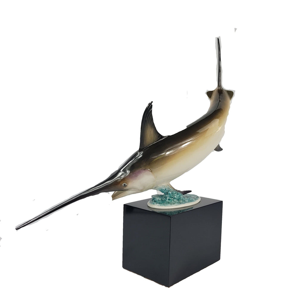 Royal Worcester Swordfish Sporting Fish Figurine R.Van Ruyckevelt