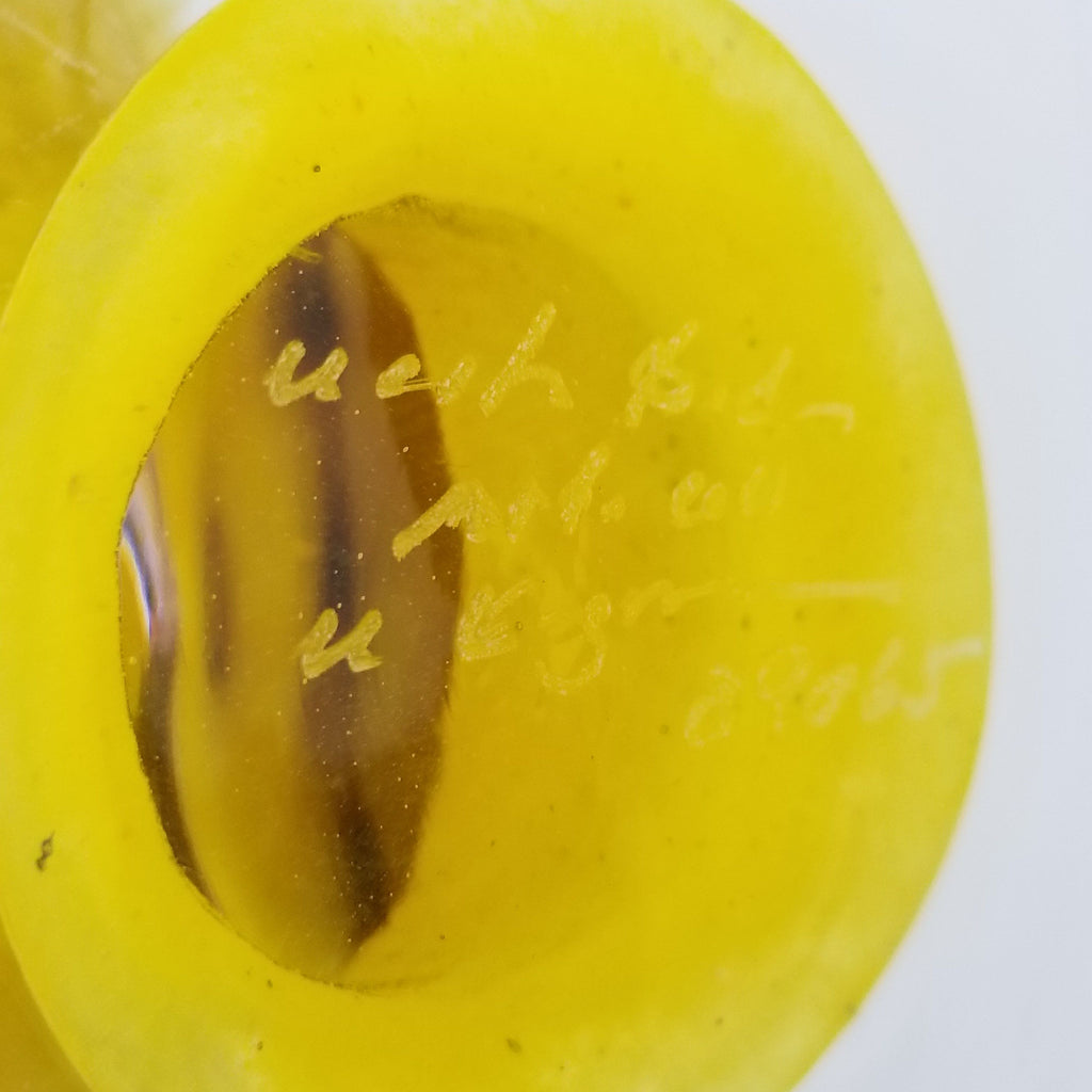 Signed Kjell Engman Kosta Boda Art Glass Bonbon Ewer