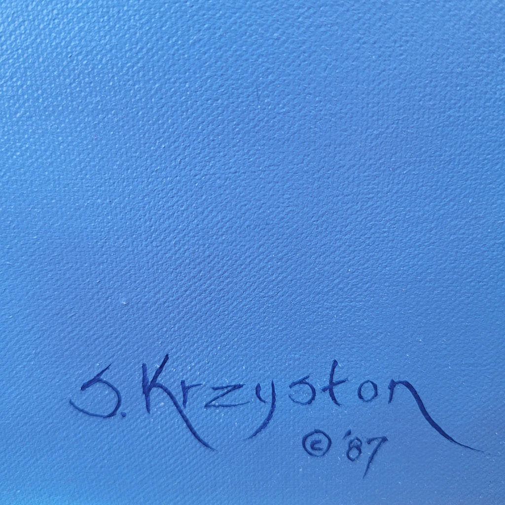 Sue Krzyston Oil On Canvas Southwest Still Life Painting Spirits In The Wind